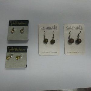 2 sets Earrings and 2 Loop Accessories